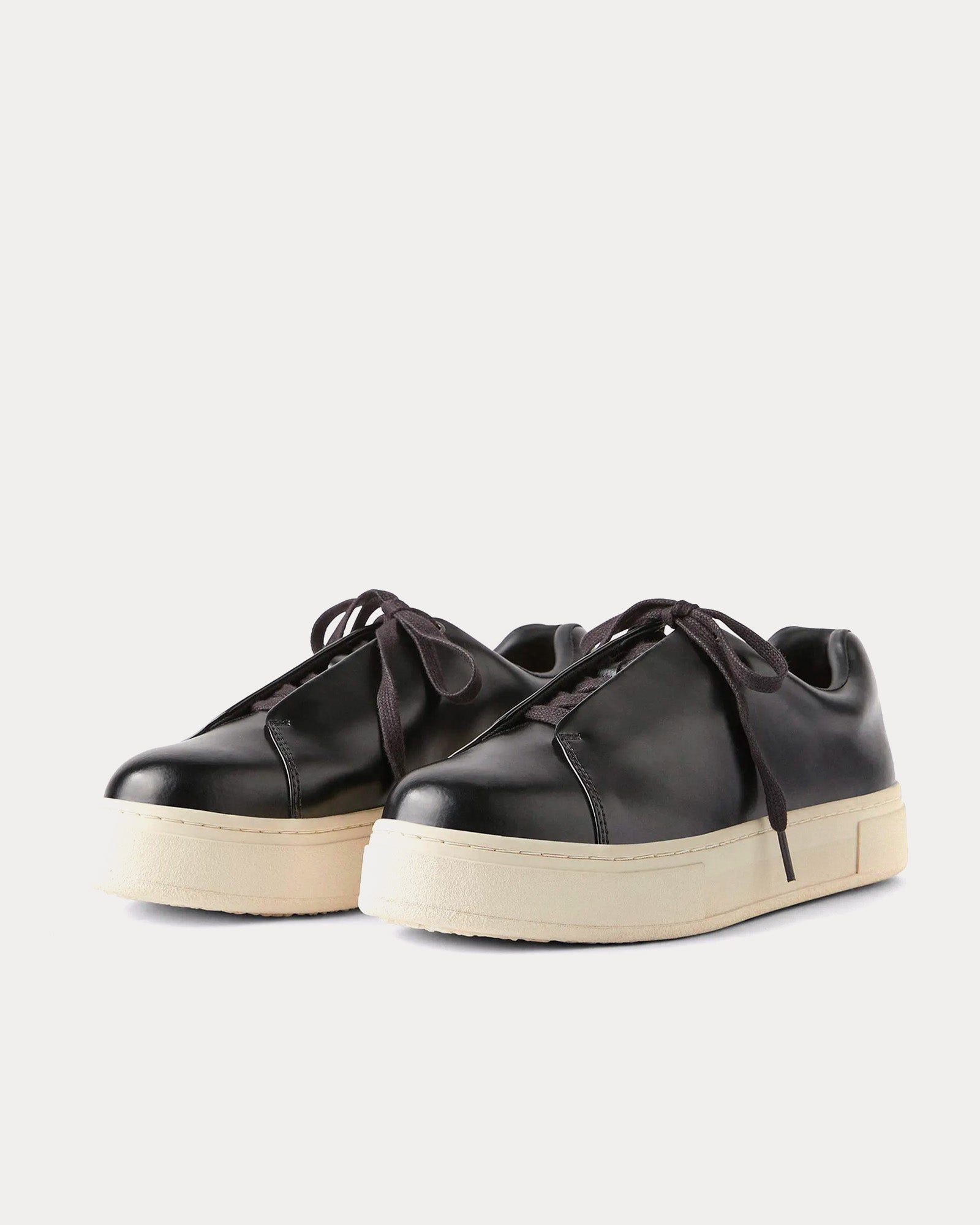 Eytys - Doja Leather Black Low Top Sneakers