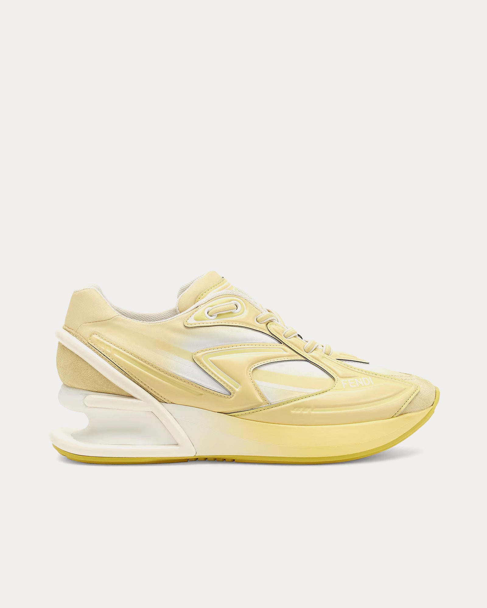 Fendi - First 1 Nylon Yellow Low Top Sneakers