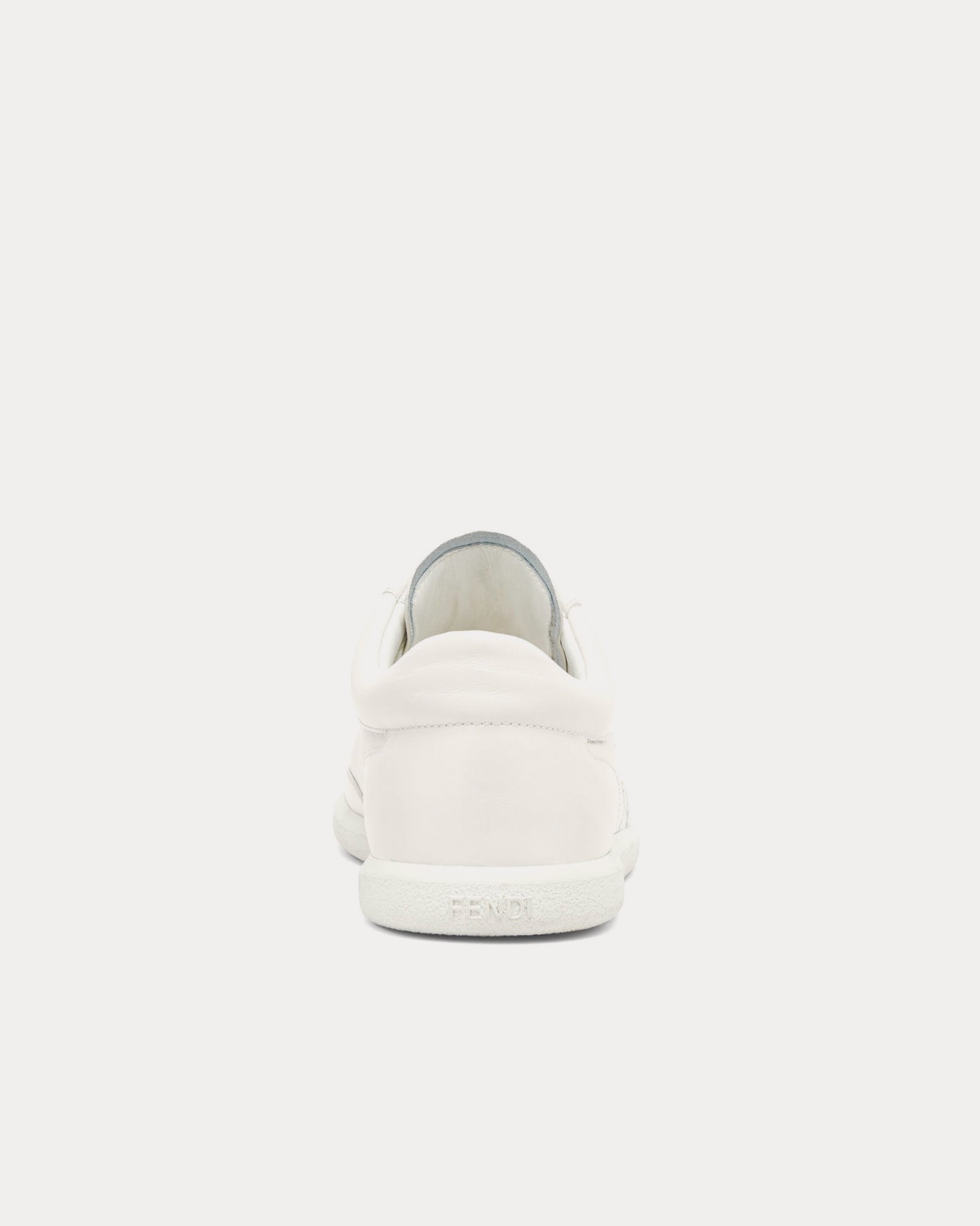 Fendi by Stefano Pilati - Slim Leather White Low Top Sneakers
