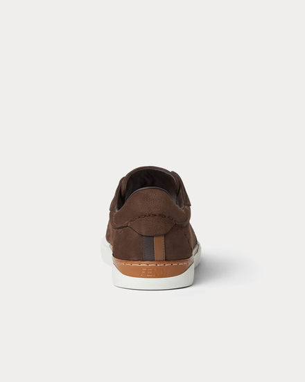 Fendi City Suede Brown Low Top Sneakers - 3