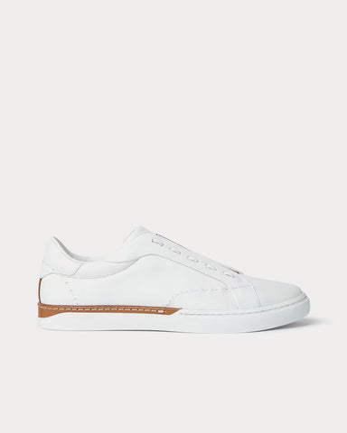 Fendi City Leather White Low Top Sneakers