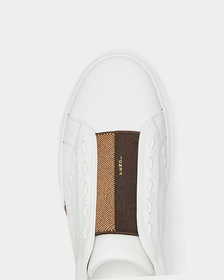 Fendi City Leather White Low Top Sneakers - 5
