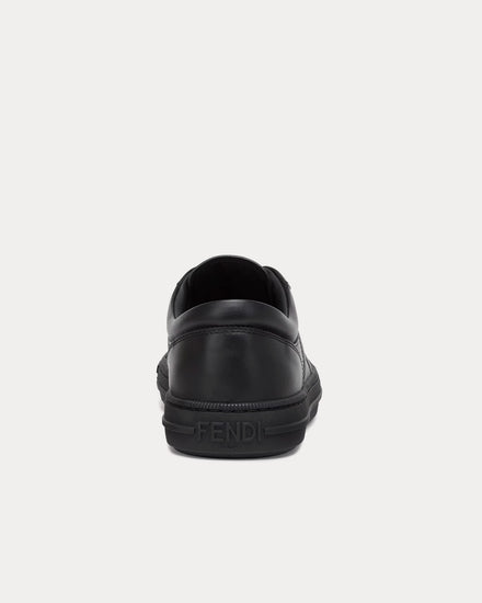 Fendi Domino Leather Black Low Top Sneakers - 4
