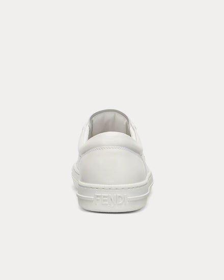 Fendi Domino Leather White Low Top Sneakers - 4