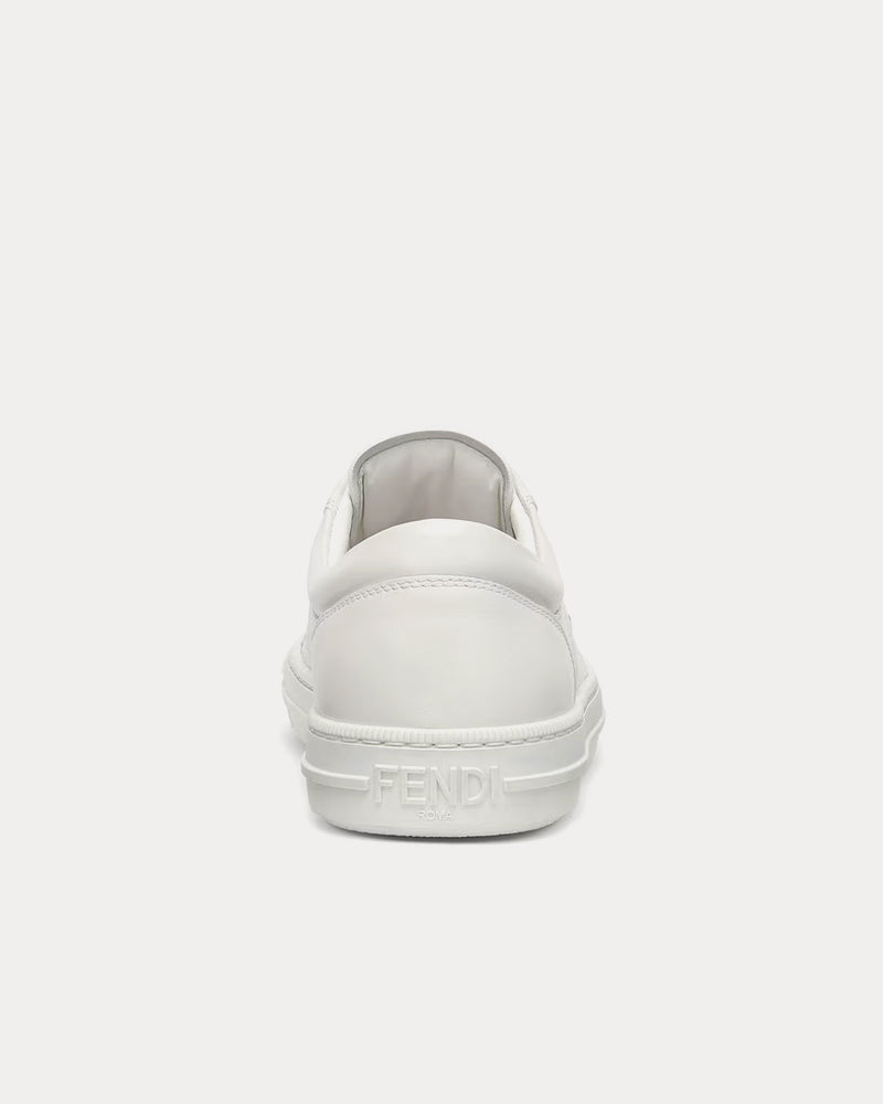 Fendi Domino Leather White Low Top Sneakers - 4