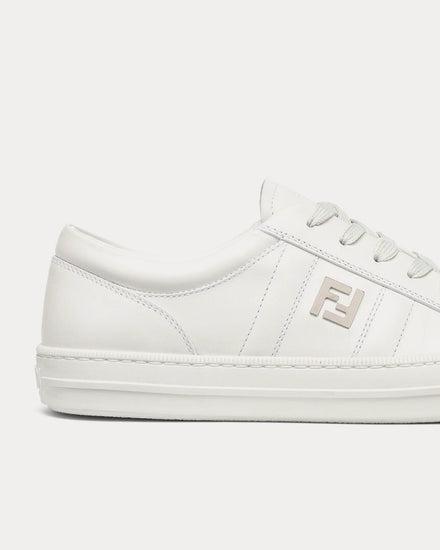 Fendi Domino Leather White Low Top Sneakers - 5
