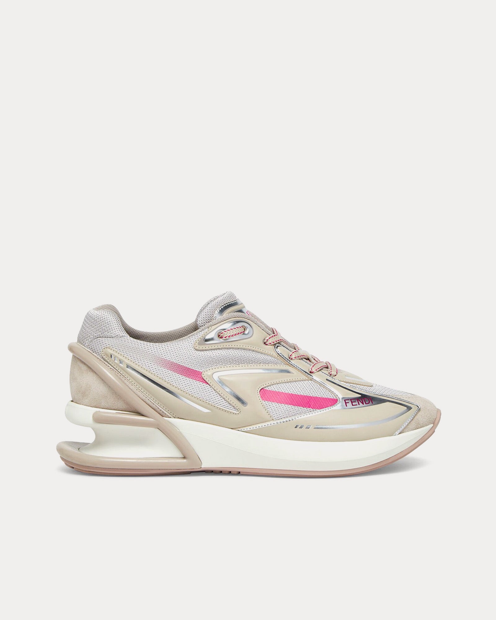 Fendi Women's First 1 Fabric Beige Low Top Sneakers