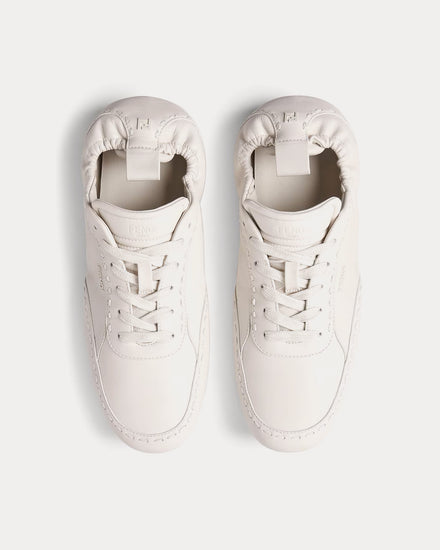 Fendi Fit Leather White Low Top Sneakers - 2