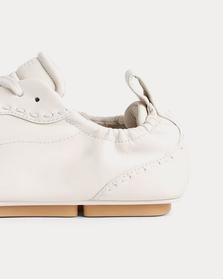 Fendi Fit Leather White Low Top Sneakers - 4