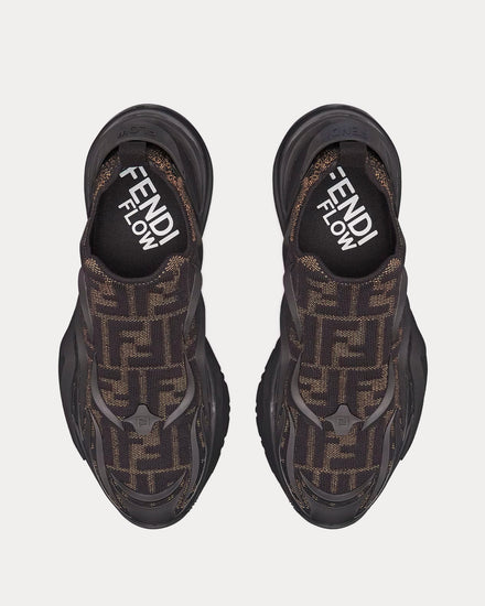 Fendi Flow Mesh Brown Slip On Sneakers - 2