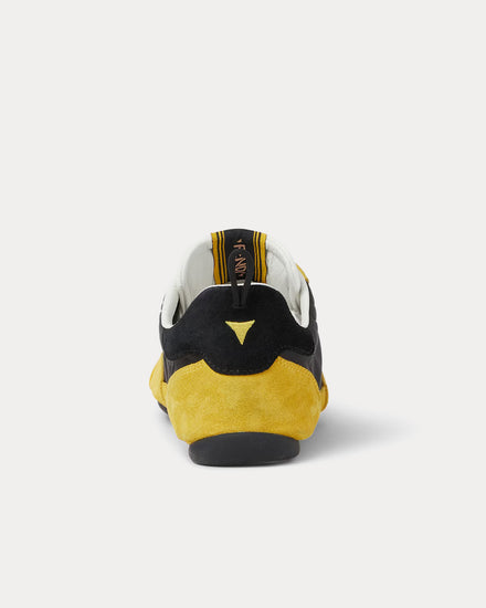 Fendi Wrap Yellow Low Top Sneakers - 4