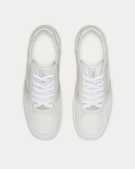 Fendi Step Leather White Low Top Sneakers - 2