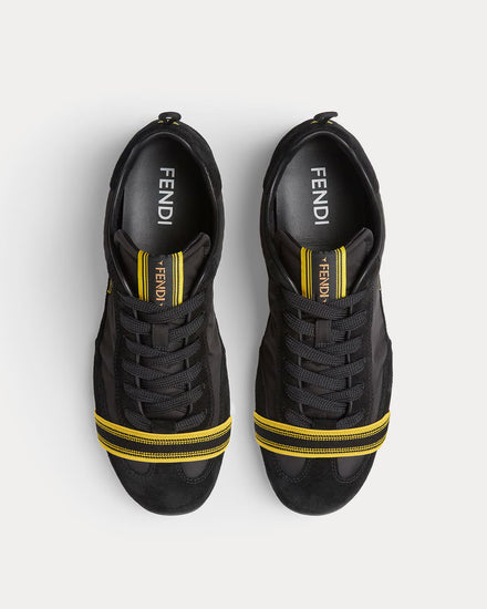Fendi Wrap Black Low Top Sneakers - 2