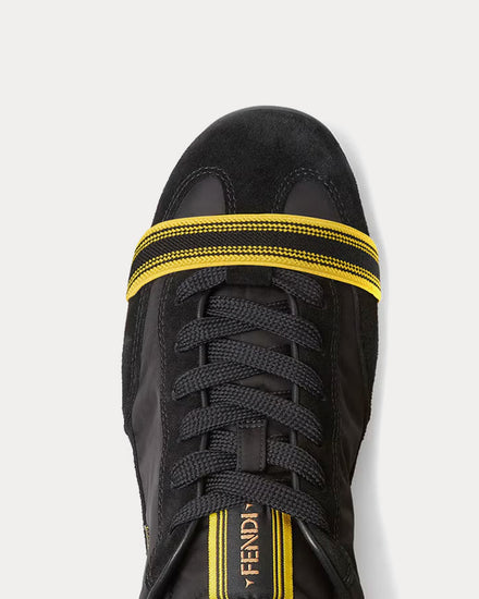 Fendi Wrap Black Low Top Sneakers - 5