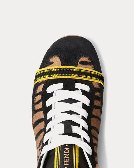 Fendi Wrap Brown / Black Low Top Sneakers - 5