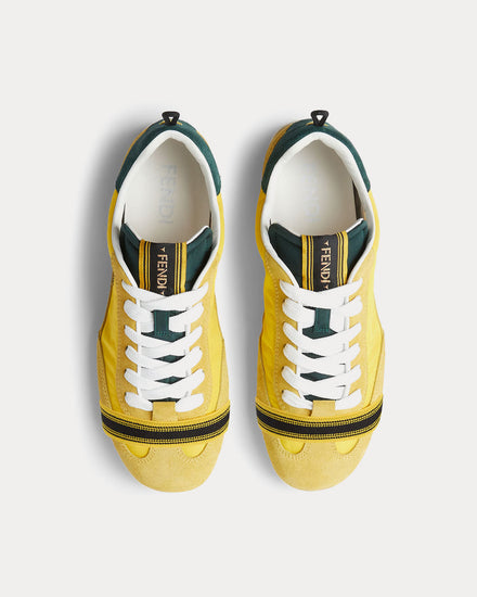 Fendi Wrap Yellow Low Top Sneakers - 2