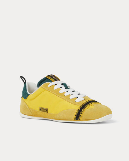 Fendi Wrap Yellow Low Top Sneakers - 3