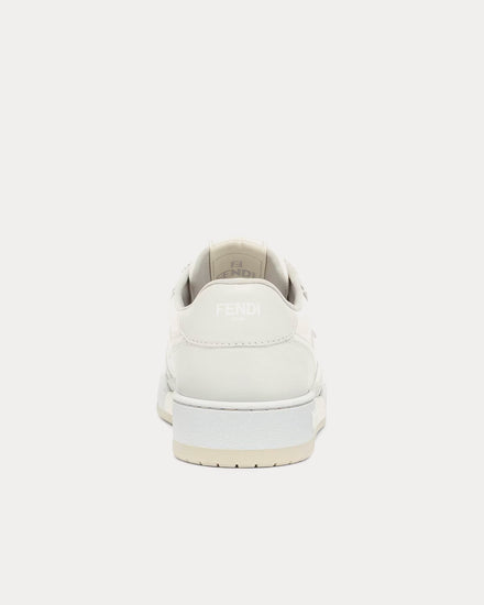 Fendi Match Strap Leather White Low Top Sneakers - 4