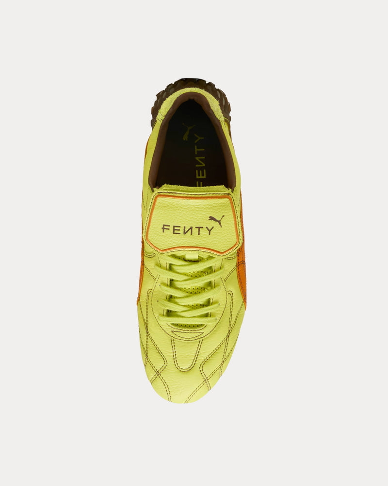Puma x Fenty Avanti LS Stitched Lime Sheen / Pumpkin Pie Low Top Sneakers - 2