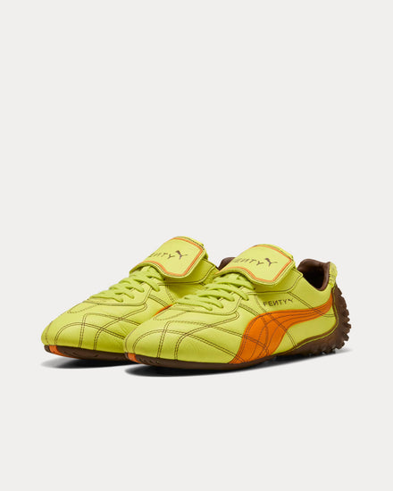 Puma x Fenty Avanti LS Stitched Lime Sheen / Pumpkin Pie Low Top Sneakers - 3
