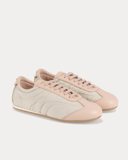 Ferragamo Ballet Pink / Cream Low Top Sneakers - 3