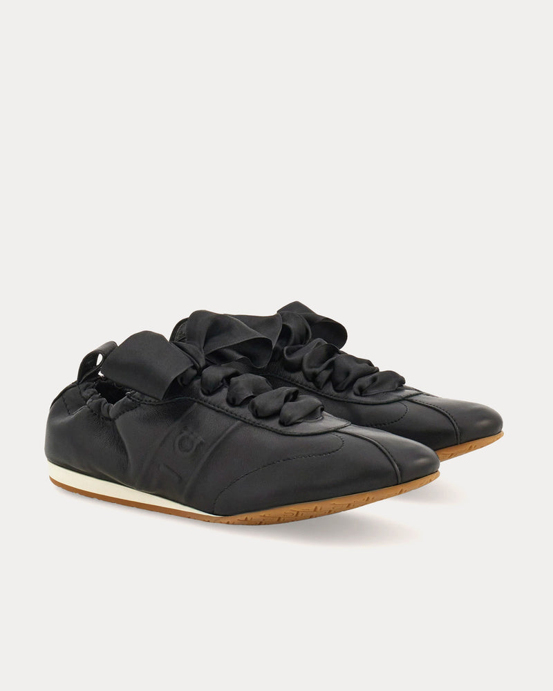 Ferragamo Hybrid Black Low Top Sneakers - 3