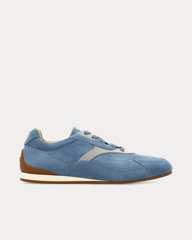 Ferragamo Sebastien Asphalt Grey Low Top Sneakers
