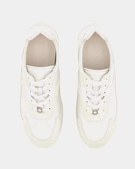 Ferragamo Sebastien White Low Top Sneakers - 2