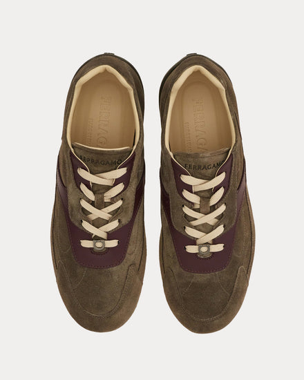 Ferragamo Sebastien Elephant Grey Low Top Sneakers - 2