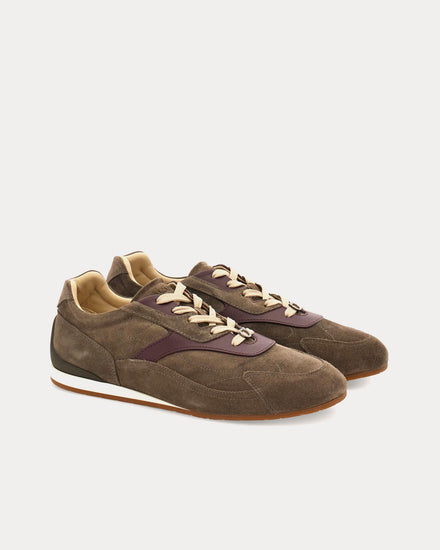 Ferragamo Sebastien Elephant Grey Low Top Sneakers - 3