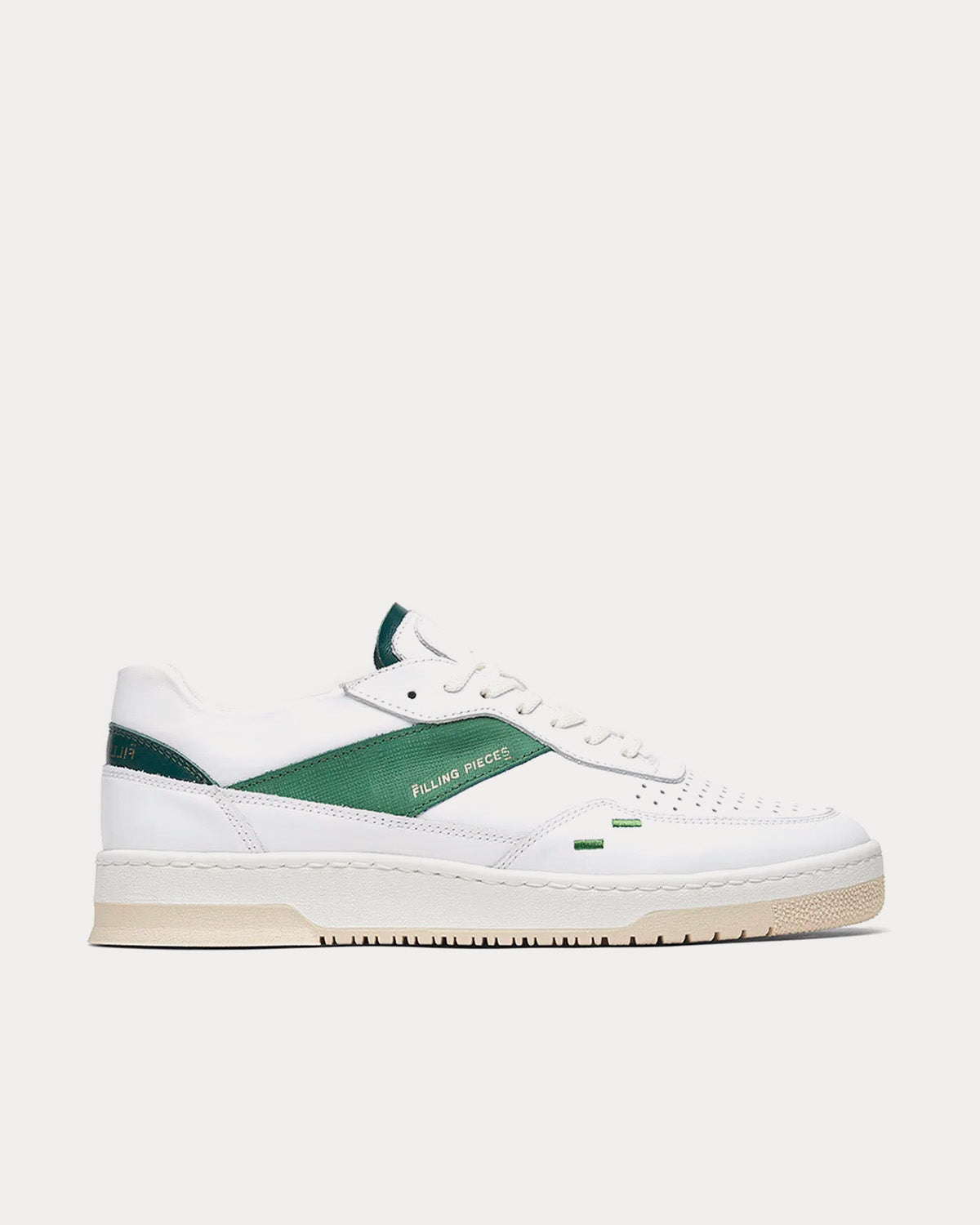 Filling Pieces - Ace Spin Green / White Low Top Sneakers