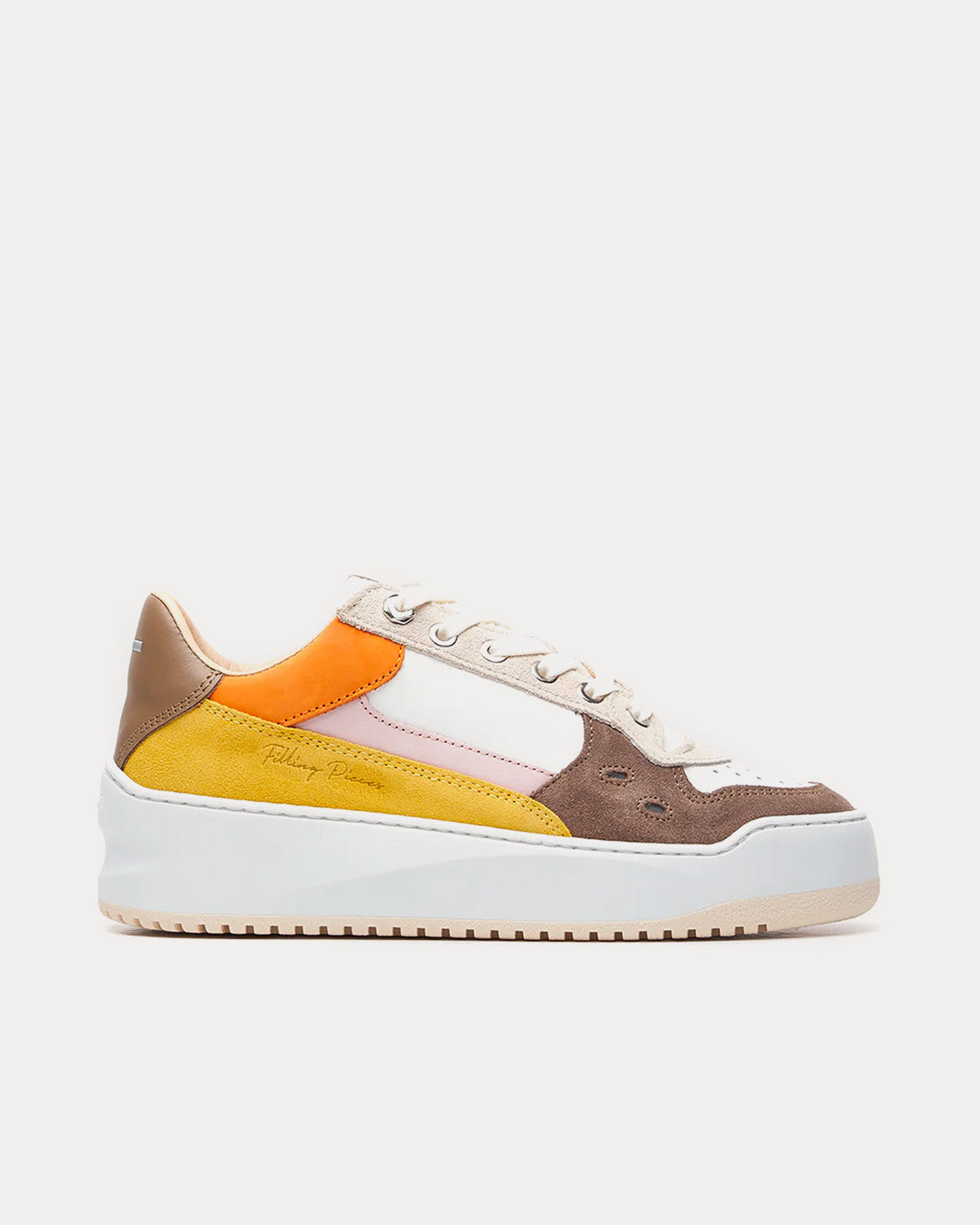 Filling Pieces - Avenue Cup Brown Low Top Sneakers
