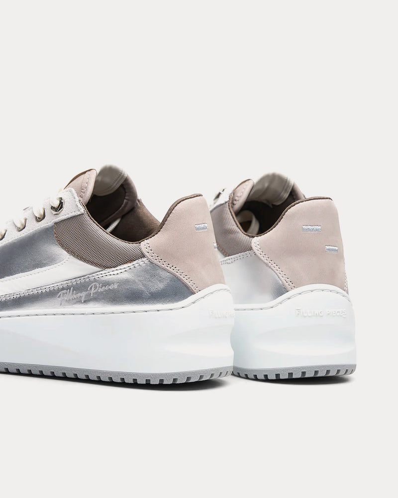 Filling Pieces Avenue Cup Silver Low Top Sneakers - 2