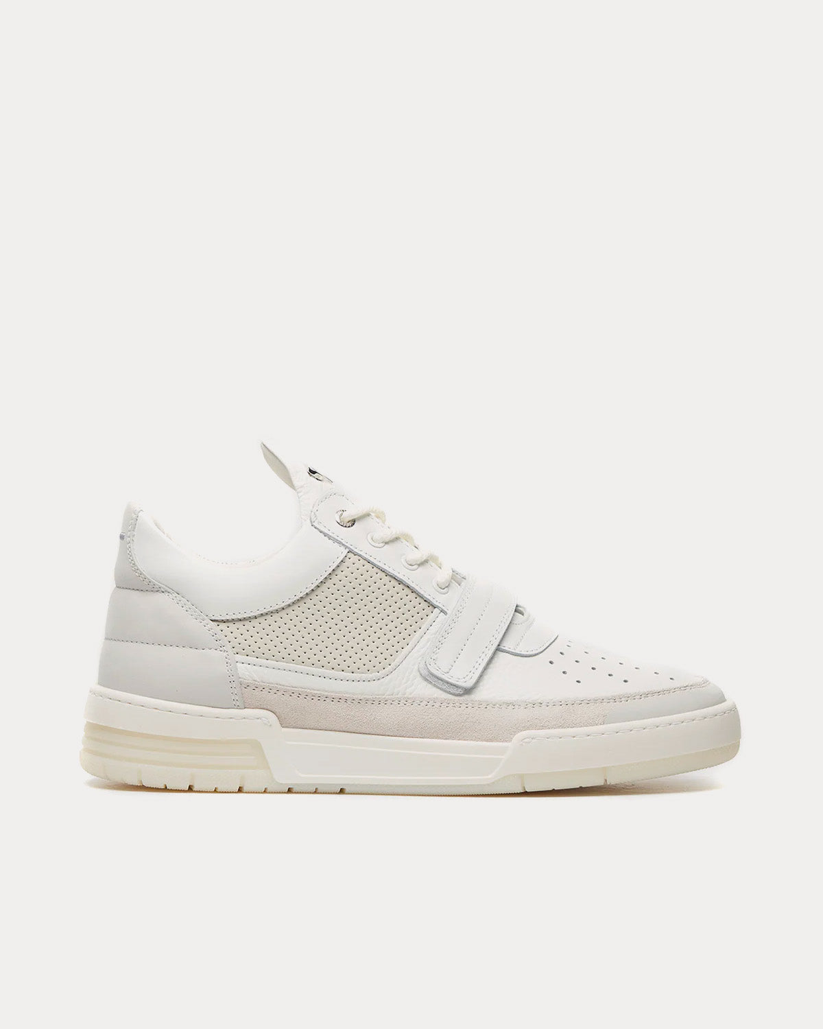 Filling Pieces - Blaze Leather White Low Top Sneakers