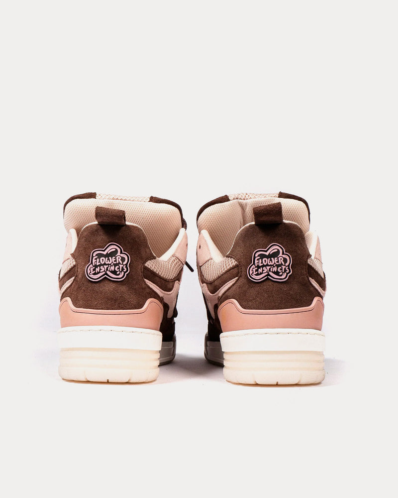Flower Instincts The Brown Goblin Pink / Brown Low Top Sneakers - 3