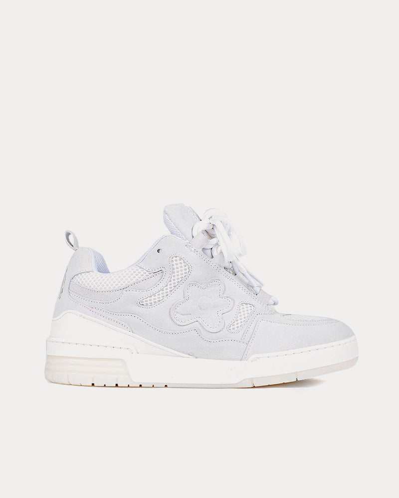Flower Instincts 101 Crystal White Low Top Sneakers - 1
