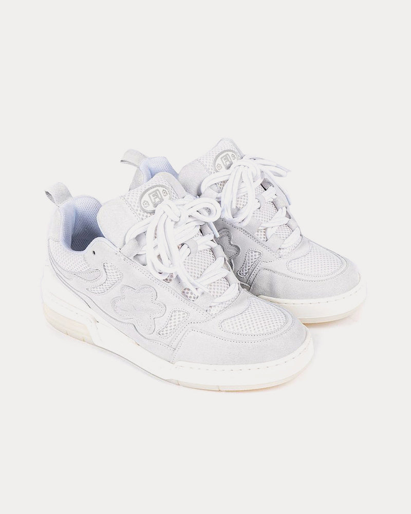 Flower Instincts 101 Crystal White Low Top Sneakers - 2