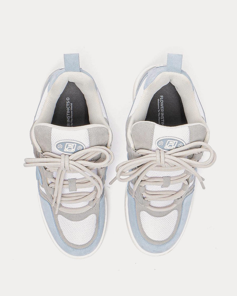 Flower Instincts 101 Grey / Blue Low Top Sneakers - 2