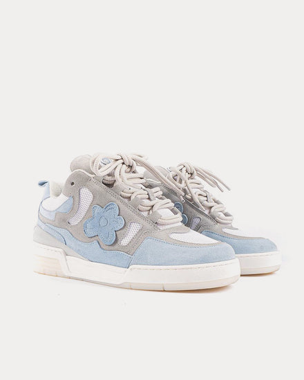 Flower Instincts 101 Grey / Blue Low Top Sneakers - 3