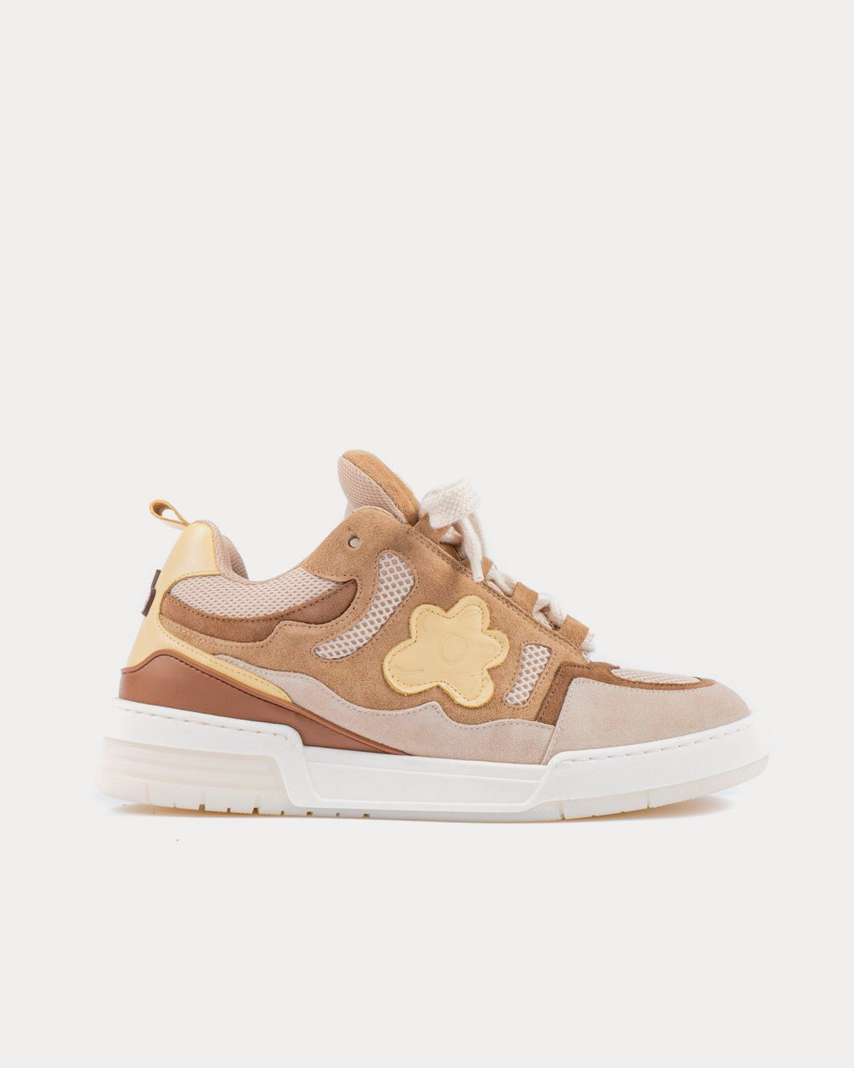 Flower Instincts x Sneakmart - Mad Hunny Beige / White Low Top Sneakers