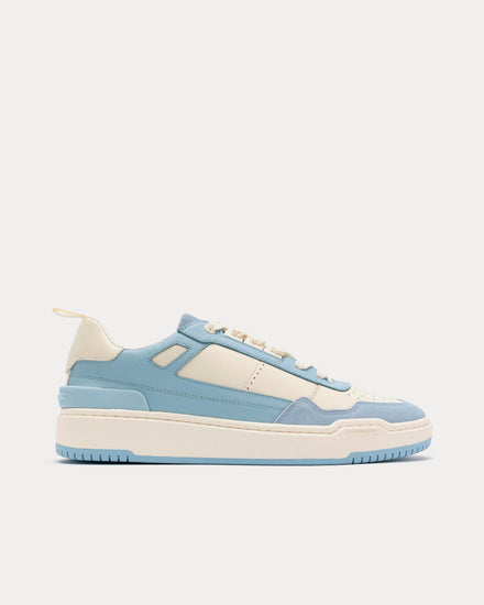 Foot Industry 90's The Plateau Off-White / Light Blue Low Top Sneakers - 1