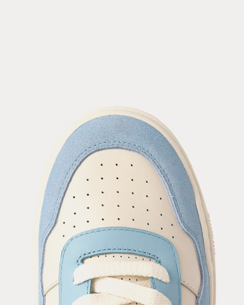 Foot Industry 90's The Plateau Off-White / Light Blue Low Top Sneakers - 2