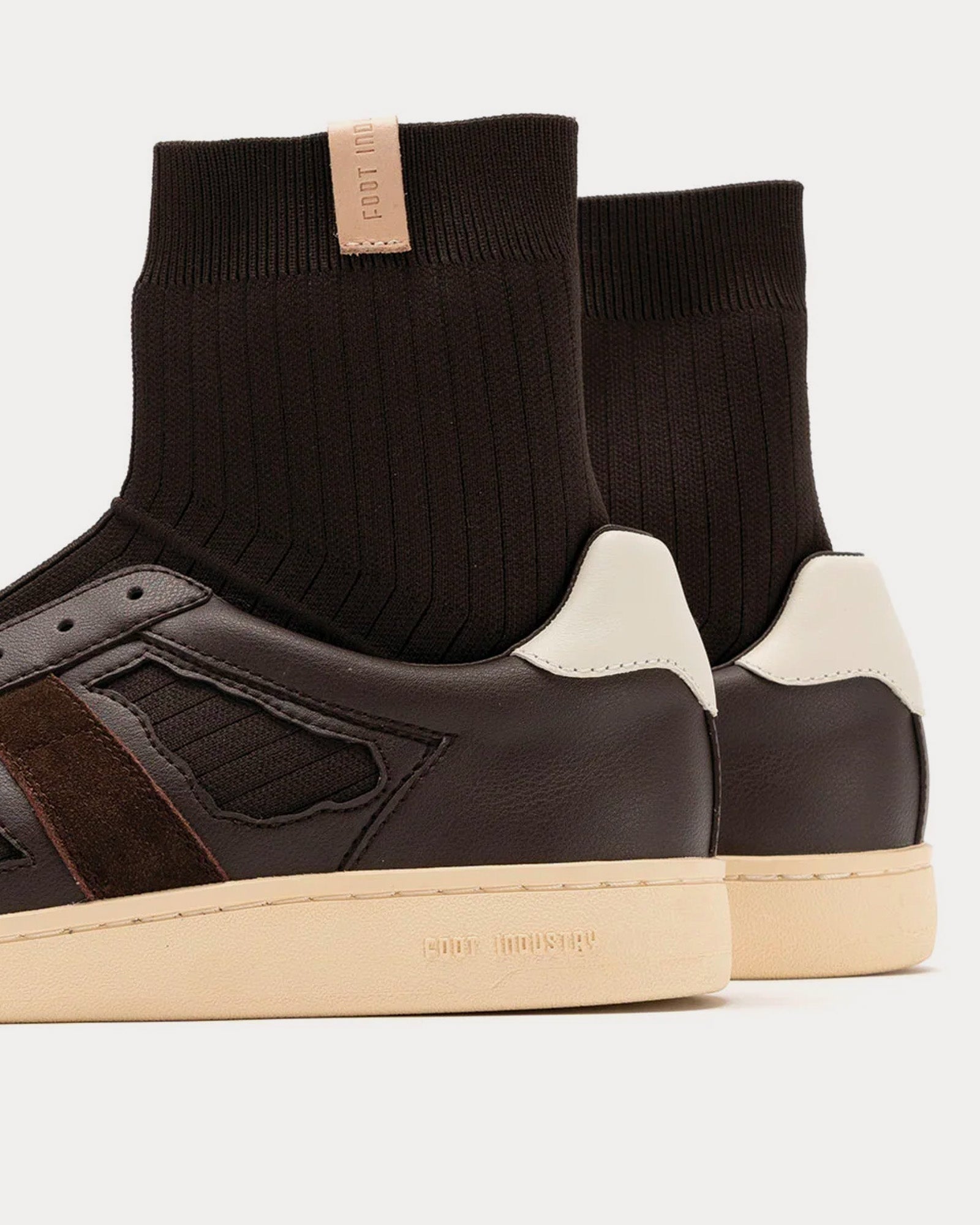 Foot Industry - GAT Socks Dark Brown High Top Sneakers