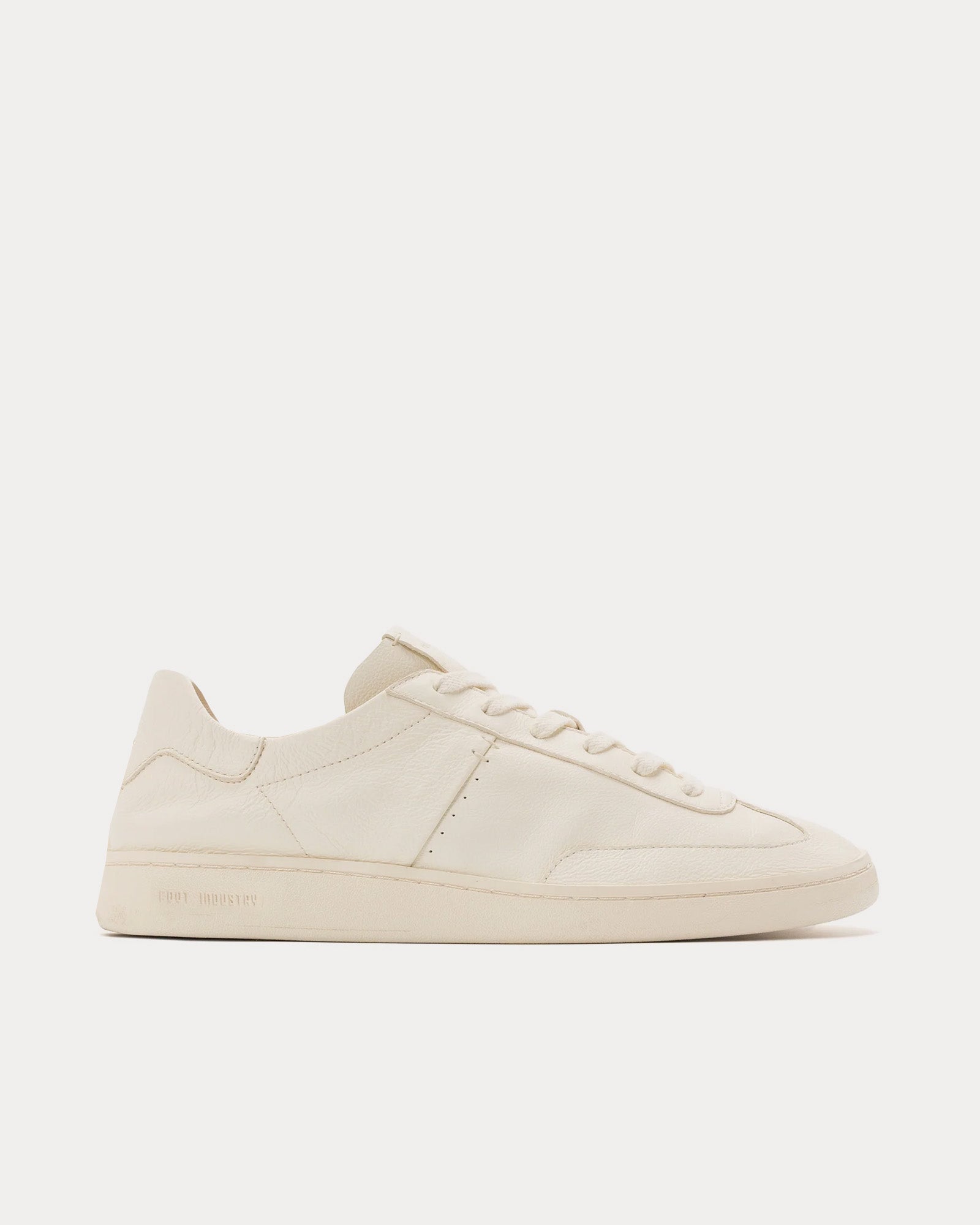 Foot Industry Unisex GAT OP Leather Antique White Low Top Sneakers 