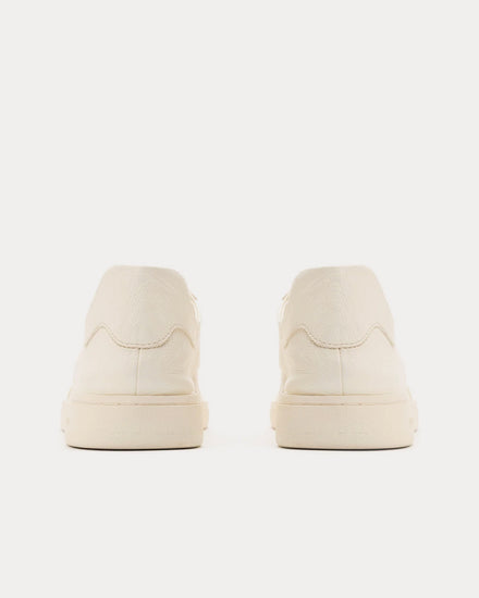 Foot Industry GAT OP Leather Antique White Low Top Sneakers - 3