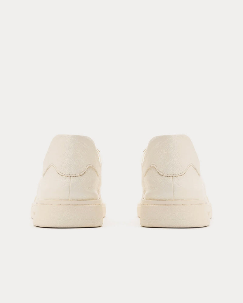 Foot Industry GAT OP Leather Antique White Low Top Sneakers - 3
