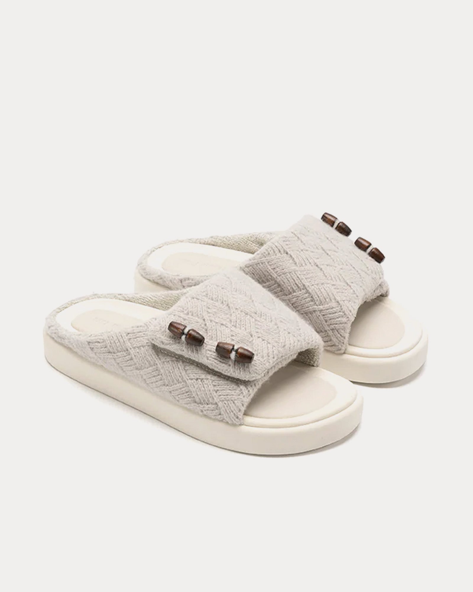 Foot Industry - Knitting Cream White Sandals