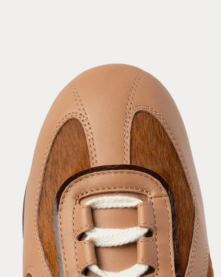 Foot Industry Soft Glow GAT Cocoa Brown Low Top Sneakers - 6