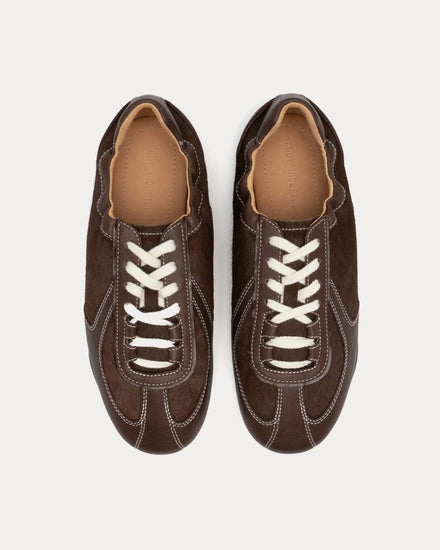 Foot Industry Soft Glow GAT Dark Brown Low Top Sneakers - 2