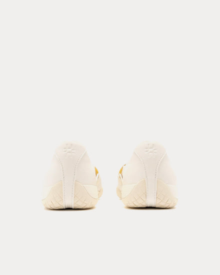 Foot Industry Stretch Freely Flats Antique White Slip Ons - 4